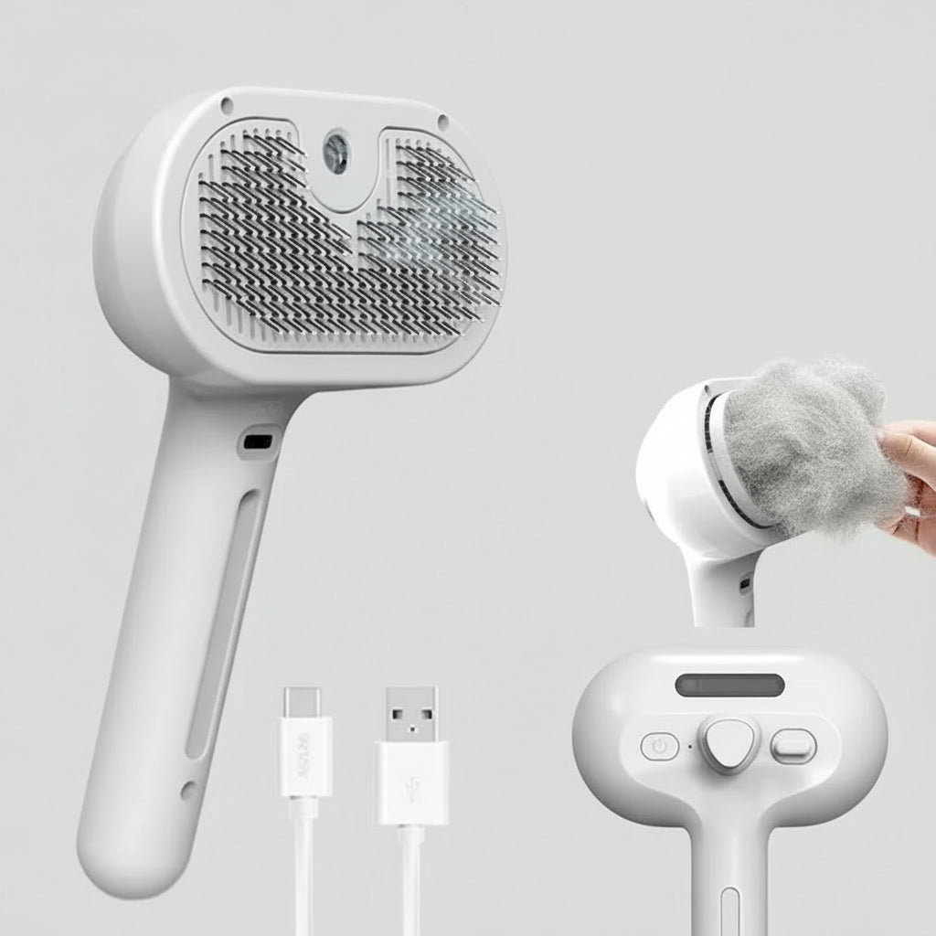 SPRAYPOOT - Spray Borstel Voor Katten En Honden