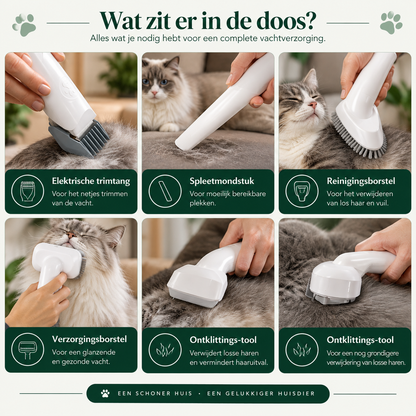HaarHap - 5-in-1 Vachtstofzuiger voor Hond & Kat