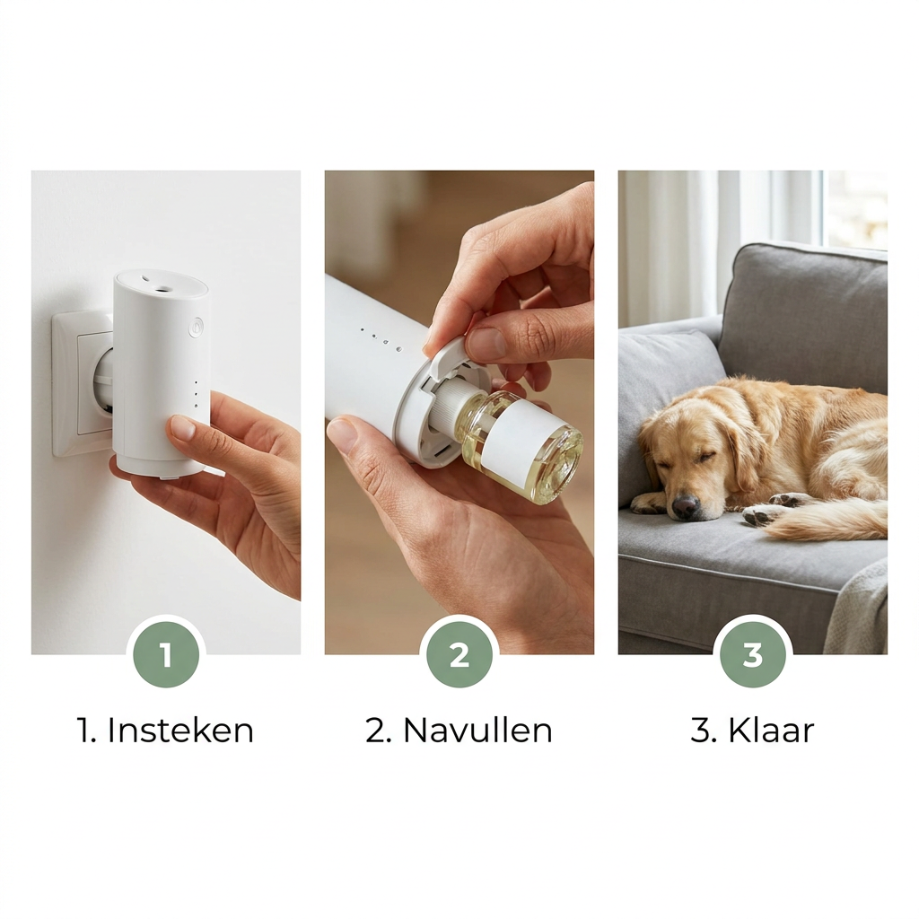 In 3 stappen: insteken, navullen, klaar