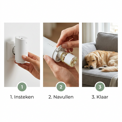 In 3 stappen: insteken, navullen, klaar