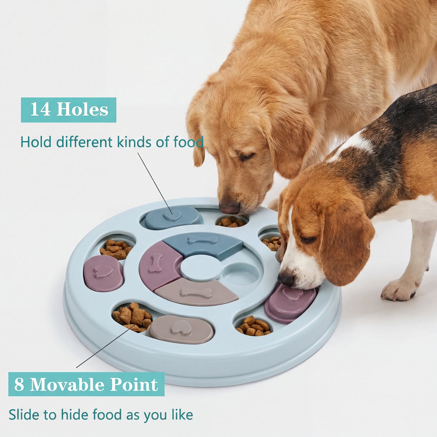 SNUFFELSMUL BORD -  voor honden