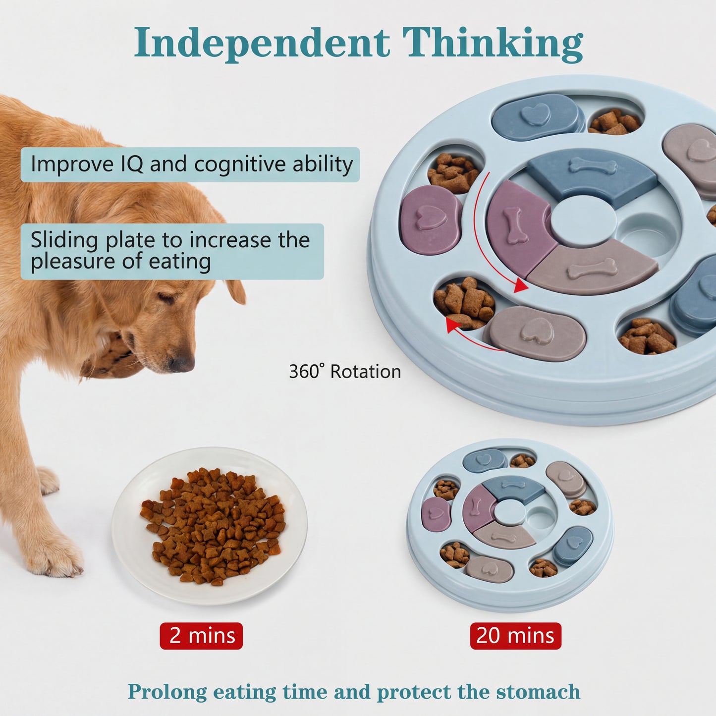 SNUFFELSMUL BORD -  voor honden